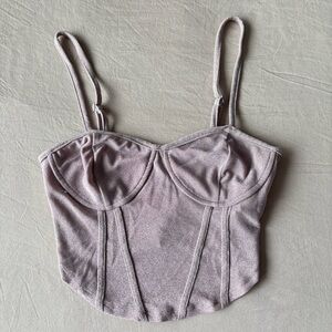 Forever 21 baby pink crop top